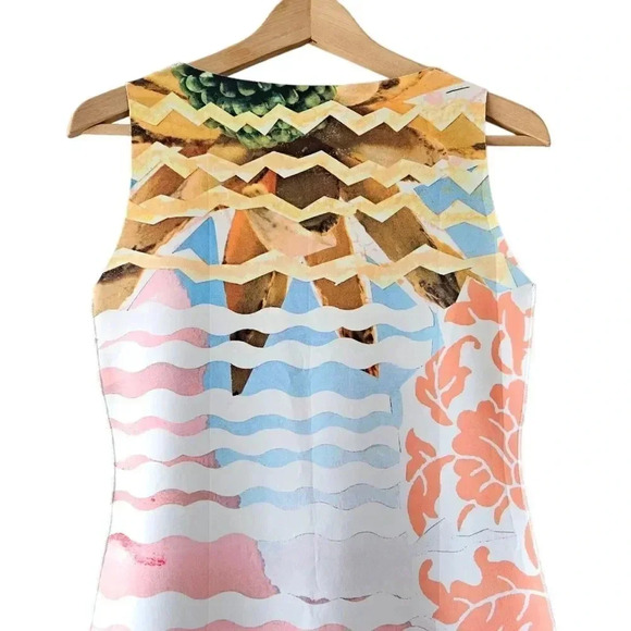 Animapop European Women's Printed Reversible Casual Sleeveless Mini Dress Small. - Picture 8 of 16